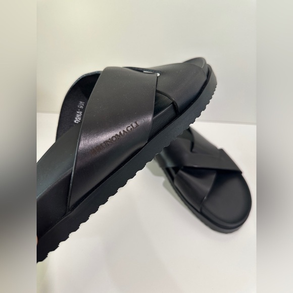 BRUNO MAGLI  Bologna Slide Sandal‎ - Black size 39! NEW main image 7